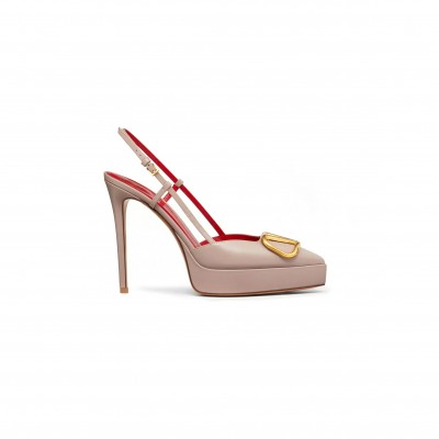 VALENTINO VLOGO SIGNATURE CALFSKIN SLINGBACK PLATFORM PUMP 120MM 4W2S0FT0DSH_P45